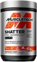 Poudre de pré-entraînement MuscleTech Shatter Poudre de pré-entraînement pour hommes et femmes Pré-entraînement Énergie Poudre boisson Mix Sports Nutrition Pré-entraînement Produits Rainbow Fruit Candy (20 portions)