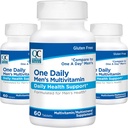 Choix de qualité Hommes Une multivitamine quotidienne avec des vitamines A C D E B (1, 2 et 6) et suppléments minéraux dans 60 bouteilles de comptage (3 paquets)