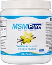KALA SANTE MSMPure Vanille Aromatisée MSM Flakes en poudre – US-Fabriqué MSM pour la santé articulaire, l'apparence de la peau et le soutien des cheveux et ongles – 1 lb, soufre organique