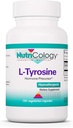 Nutricologie L-Tyrosine - Soutien cérébral, Précurseur hormonal, Acid Amino de forme libre, Supplément 500mg, Capsules de soutien thyroïde - 100 Compte