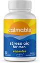 Stress Relief Aid for Men - Feel Happy, Calm, Focused and Relaxed and The Most Vibrant You - Vegan - with Maca and Ashwagandha - Stress Support Vitamin Dietary Supplement - 60 Capsules