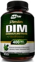 NutriFlair DIM Supplément 400mg avec Bioperine, 120 Capsules - Diindolylméthane - Soutien au métabolisme de l'estrogène et Hormone Balance, Ménopause, PCOS, Acné et soins de la peau pour les hommes et les femmes - Comparer à 300mg