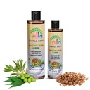 Kalla Organic Flaxseed Kastilienseife 100% reine Kastilienflüssigkeit Seife Neem Blatt Extrakt-250ml, Certified Cold Pressed Virgin Coconut Oil, Tea Tree wesentliche Kastilien Gluten freie Hand