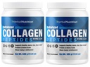 Collagène Peptides poudre Les protéines hydrolysées sont des protéines vitales pour les ongles de peau et la santé articulaire, Keto, Paléo amical, non-OGM, sans gluten, 45 portions, 2 contenants