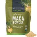 Viva Naturals en poudre de maca biologique, gélatinisée, 16 oz (1 lb) – Vegan, USDA biologique, sans gluten, non-OGM péruvien Superfood dans un sac refermable