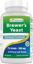 Best Naturals, Brauereien Hefe, 7-1/2 Getreide mit Vitamin B1, Vitamin B2, 1000 mg 240 Tabletten (240 Zähler (Pack von 1))