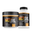Poudre d'huile MCT (50 portions) et capsules d'huile MCT