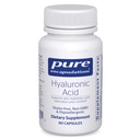 Encapsulations pures Acide hyaluronique - pour l'hydratation de la peau, la lubrification articulaire et la santé articulaire* - Absorption efficace - Sans gluten - Vegan & Non-OGM - 60 capsules