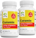 Terry Naturally Curamin Extra Strength - Curcumin & Boswellia für gesunde Zirkulation Unterstützung - Kurkuma Ergänzung zu unterstützen Gelenke, Muskelgesundheit & Endorphin Produktion - 30 Tabletten (Pack von 2)