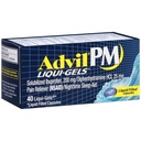 Advil PM Liqui-Gels douleur nuit sommeil, 40 Liqui-Gels (paquet de 2)