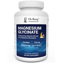 Dr Berg Résistance maximale 4-en-1 Glycinate de magnésium chélaté avec ingrédients purs, puissants et purs.