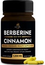 Berberine Ergänzung mit Ceylon Cinnamon | Berberine HCL 1.200mg Plus Ceylon Cinnamon aus Sri Lanka für Herzgesundheit, Gewichtsverlust und Immununterstützung | Non-GMO, Lab getestet, Zero Fillers | 120ct.