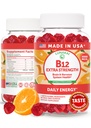 Lunakai Extra Strength 3000mcg Vitamine B12 Gummies - USA Made, Delicious Daily Energy & Metabolism Support - Vegan B12 supplément de méthylcobalamine 60ct