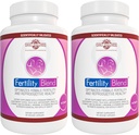 Mélange quotidien de fertilité de mieux-être pour les femmes - Suppléments de fertilité pour les femmes, Conception Fécondité Vitamines prénatales, Essayer de concevoir des suppléments de progestérone, Pills de soutien au cycle - 2 Pack