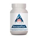 Ayush Herbs BacopaPlus - Bacopa Supplements, Organic Bacopa for Memory & Focus, Kognitive Support Pille für Erwachsene mit Ginkgo, Gotu Kola, Ashwagandha - 90 Vegetarische Kapseln (1 Zähler)