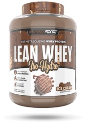 Musclesport Poudre de protéines Lean Whey RevolutionTM - Isolation de protéines Whey - Faible teneur en calories, faible teneur en glucides, faible teneur en gras, colorants incroyables - 25g Protéines par scoop - 5lb Crème glacée au chocolat