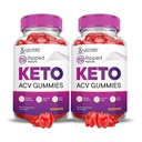 Justified Laboratories (2 Pack Ripped Results Keto ACV Gummies Advanced Formula 1000MG Ripped Results Formuliert mit Granatapfel-Blütensaftpulver B12 Vegan Non GMO 120 Gummys