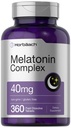 Horbäach Melatonin 40mg Complexe de 360 comprimés dissolvants rapide.