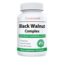 Nutracraft Black Walnut Detox Cleanse Supplement | Black Walnut, Wormwood, Clove, PAU D'Arco, Kürbis Seed, Knoblauch, Zink | Darmschutz für Menschen | 60 Kapseln