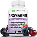 Extra Strength Resveratrol 1568mg - 180 Capsules - 3 mois d'approvisionnement