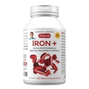 ANDREW LESSMAN Iron Plus 90 Kapseln - 18mg Eisen, 100% reine Aminosäure Chelateisen (Glycinat, Aspartat), Plus Vitamin C für erhöhte Absorption, klein, leicht zu schlucken Kapseln, keine Zusatzstoffe