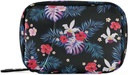 Pill Organizer Palm Leaves Flowers Pill Box 7 Day Pill Case Bag Travel Pill Organizer Bag avec zipper Portable Weekly Case Taille compacte pour le support de supplément de vitamine