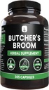 Ingrédients originaux purs Boucher's Broom (365 Capsules), Pas de Magnésium ou de Rice Fillers, Toujours Pure, Verified Lab