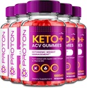 VIVE MD Proton Keto ACV Gummies Advanced Weight Management, Protein Keto ACV Gummies, Proton Keto Plus Gummies mit Apple Cider Essig Supplement 1000mg, Proton Keto+ACV Gummies Bewertungen (5 Pack)