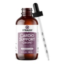 Strauss Naturals Cardio – Supplément de santé cardiaque à base de plantes naturelles – Aide à maintenir un système cardiovasculaire sain pour les hommes et les femmes – Vegan & non-OGM – Saveur de spearmint – flacon de 100 ml