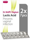 Vagisan Dr. Wolff's Lactic Acid Pessaries, Daily Vaginal Health & Intimate Hygiene, verhindert Infektion, 2X7pcs