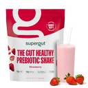 Supergut Prebiotic Shakes | Meal Replacement | Boost GLP-1 | High Protein and Fiber | No Added Sugar | Keto Food, Meal, Snack (Strawberry, 14 Portionen)
