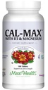 Maxi Health Calcium 1000 mg avec vitamine D3 (400 UI) et magnésium (750 mg) - Cal Max Dietary Supplément pour os, dents et soutien articulaire - pour hommes et femmes - 180 comprimés