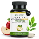 TRIO NUTRITION Apfel Apfelessig Kapseln mit Multi-Strain Probiotics - Natürliche Zucker freie ACV Kapseln mit der Mutter für Gut Gesundheit, Immunität, Körperreinigung & Gesunde pH - Stoffwechsel Booster*