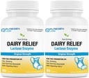 Puregen Labs Dairy Relief Natural Fast Acting Lactase Enzyme 3000 FCC, Pilules d'intolérance à la lactose