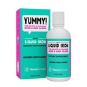 NovaFerrum Yummy 16 Fl Oz | Flüssige Eisen-Ergänzung für Alter 4 & Up | 18mg Eisen/Tbsp | Glutenfrei | Zuckerfrei | Raspberry Grape