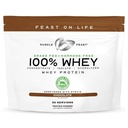 Muscle Feast 100% Gras Fed Whey Protein Powder, All Natural Hormon Free Paure Raised Whey Protein Powder for Women & Men- Whey Concentrate, Isolate & Hydrolyzed Protein Powder Blend - Schokolade, 2lb