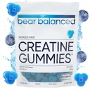 Gommies créatine équilibrées pour les hommes et les femmes - Creapure® Creatine Monohydrate, L-Theanine, L-Tyrosine et B12 pour la croissance musculaire, la force, la concentration, l'énergie et la santé - faible teneur en calories, sans sucre et végétalien