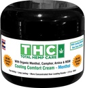 300mg Gesamt Hanf Turmeric Cream - Gelenke & Muskelrelaxierende Creme mit Arnica, MSM, Hanfölextrakt, & 7 ätherische Öle - Non Greasy & Fast Absorbing für Rücken, Neck, Elbows, Knie, & Hip, 2 Unze
