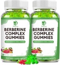 Berberine Complex Gummies- Berberine mit Ceylon Cinnamon, Turmeric, Milk Thistle Bitter Melon für Gesamte Immungesundheit -120 Zähler