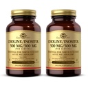 Solgar Choline/Inositol 500 mg/500 mg, 100 capsules végétales (paquet de 2) - Métabolisme énergétique, santé du foie, essentiel pour la fonction cérébrale et nerveuse - non-OGM, végétalien, kasher - 100 portions totales