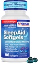 GenCare Maximale Stärke Nacht Schlafhilfe Ergänzung für Erwachsene Tiefschlaf Pillen mit Diphenhydramin HCl 50mg zu schlafen schneller- Starke Non-Habit Forming PM Schlafhilfe [96 Softgels]