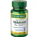 Mélatonine de Bounty de la nature 3 mg Comprimés 120 Comprimés (paquet de 2)