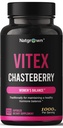 Natgrown Vitex Chasteberry Supplement for Women 1,000 mg - Supports Hormone Balance & Fertility - Agnus Castus Chaste Tree Vitex Berry Fruit Extract Capsules - 120 Ct