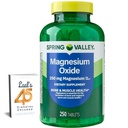 Spring Valley Magnésium 250mg 250 Comte, os et santé musculaire, meilleur supplément de magnésium pour les femmes, supplément diététique avec 45 diabète décodé de Lual