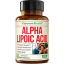 Acide alpha lipoïque – supplément ALA de 650mg pour la santé nerveuse et cérébrale, le soutien antioxydant et l'aide au vieillissement en santé – végétalien et non-OGM – plus fort que l'acide alpha lipoïque 600mg – 60 capsules