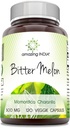 Erstaunlich Indien Bitter Melon 500 mg 120 Veggie Kapseln Ergänzung | Non-GMO | Gluten kostenlos