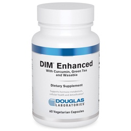 Douglas Laboratories DIM Enhanced - Supporte l'équilibre hormonal, la santé cellulaire et la désintoxication* - Avec les antioxydants, l'extrait de thé vert et Wasabia - 60 Capsules végétariennes