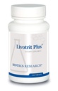 Recherche en biotique Livotrit Plus Livor Cleanse and Detox Support Supplément Mélange naturel non OGM à base de plantes avec chardon 180 comprimés