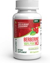 Nature's Science Berberine HCL with Phytosome Green Tea for Weight Management, 100% Pure Clinical Grade Berberine HCL for Better Absorption - Helps Metabolism, Keeps Full for Longer - 60 Caps