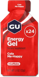 GU Energy Original Sports Nutrition Energy Gel, Vegan, Gluten-Free, Kosher, and Dairy-Free On-the-Go Energy for Any Workout, 24-Count, Cola Me-Happy